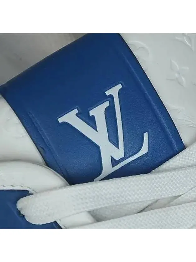 1ABOH2 LV White Blue Trainer Sneakers 260
