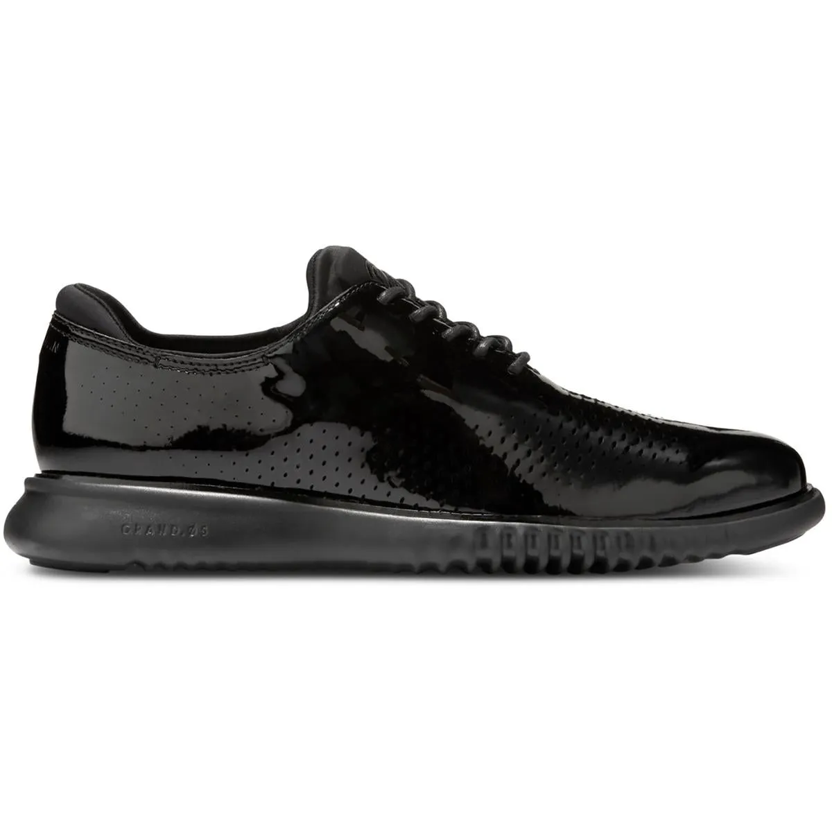 2 Zerogrand Laser Wing Mens Patent RoundToe Oxfords