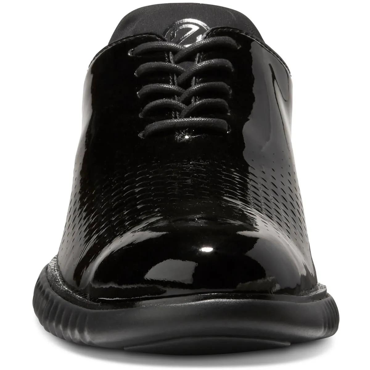 2 Zerogrand Laser Wing Mens Patent RoundToe Oxfords