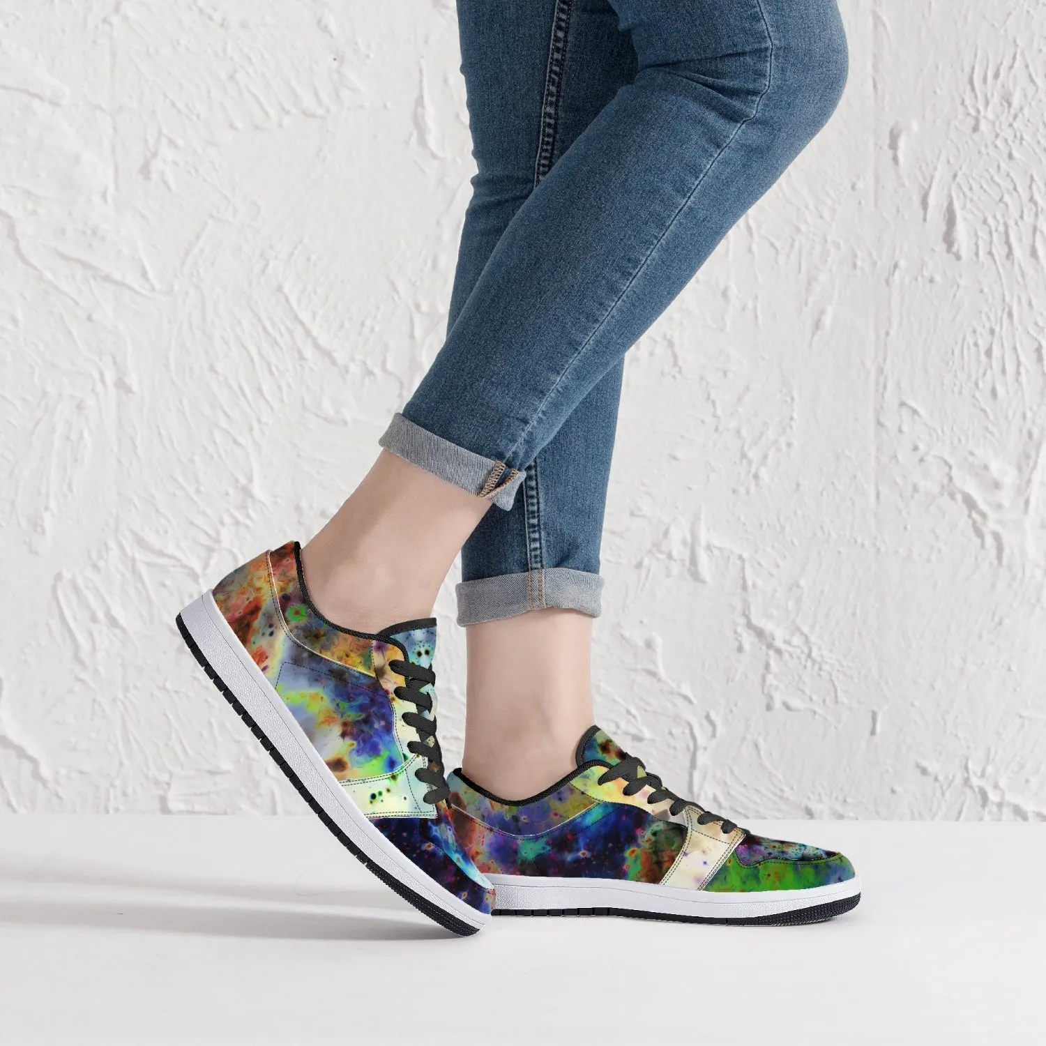 Acolyte Ethos Psychedelic Split-Style Low-Top Sneakers