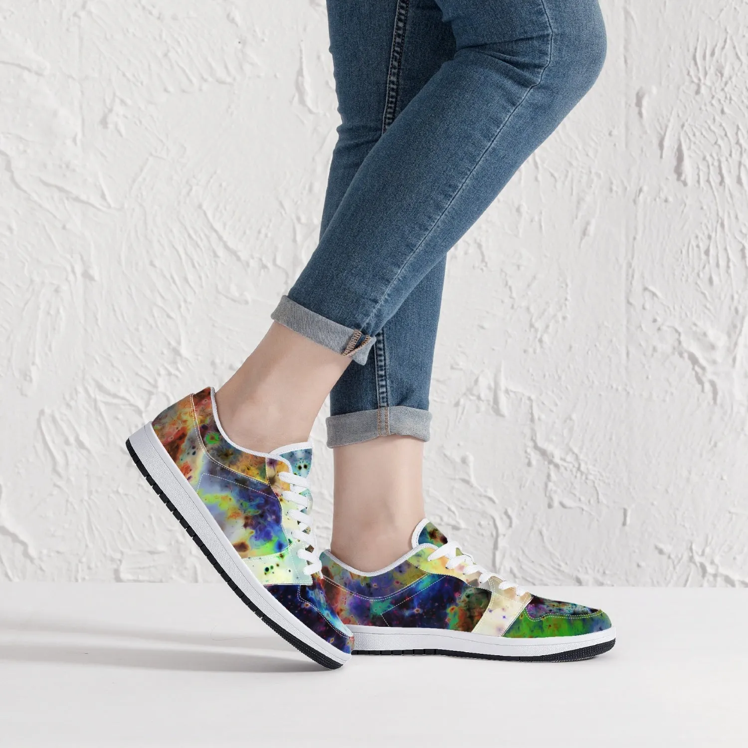 Acolyte Ethos Psychedelic Split-Style Low-Top Sneakers