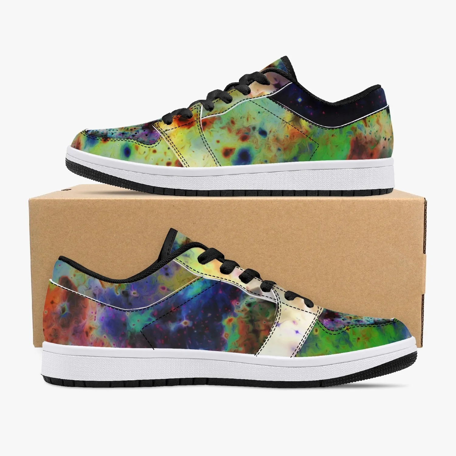 Acolyte Ethos Psychedelic Split-Style Low-Top Sneakers