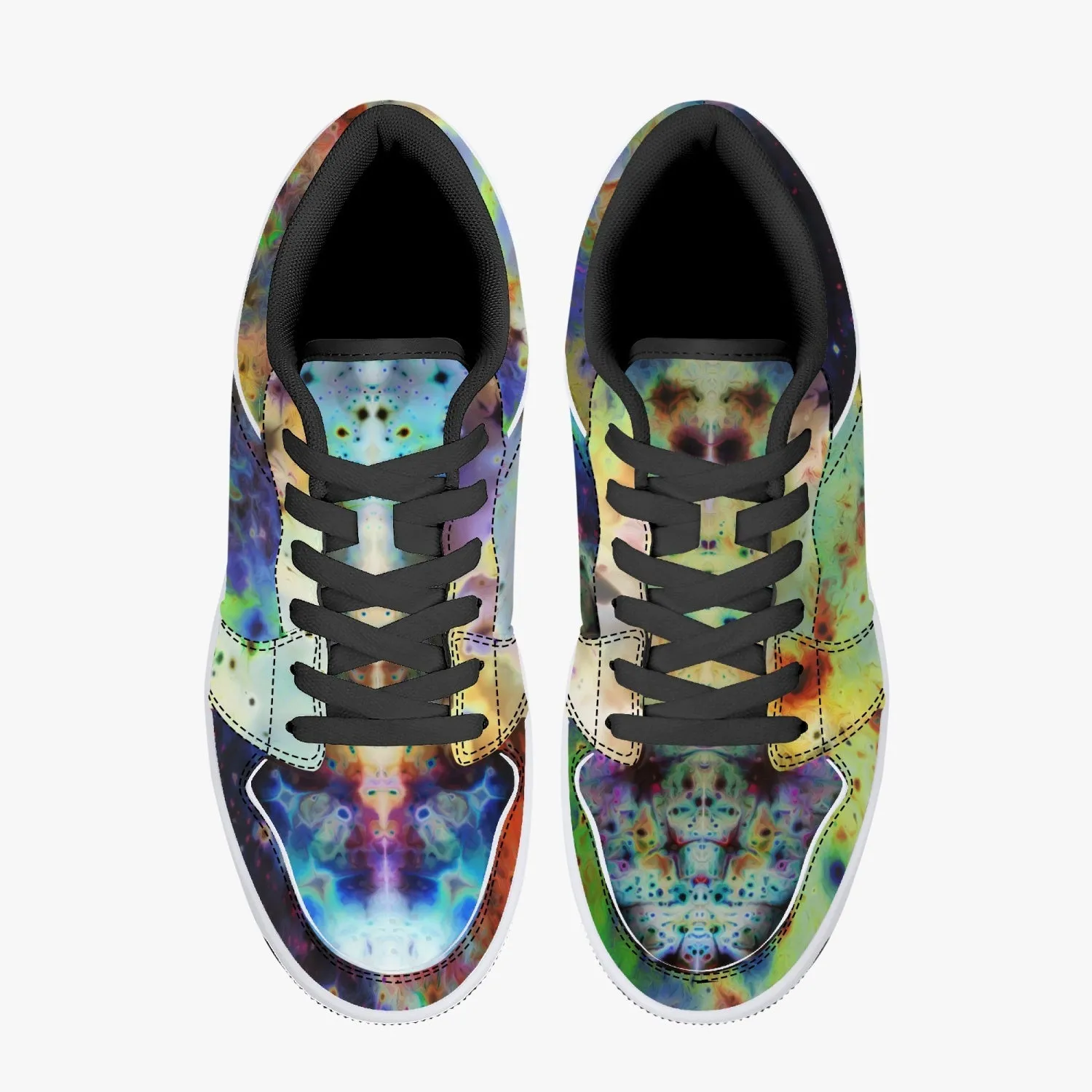 Acolyte Ethos Psychedelic Split-Style Low-Top Sneakers