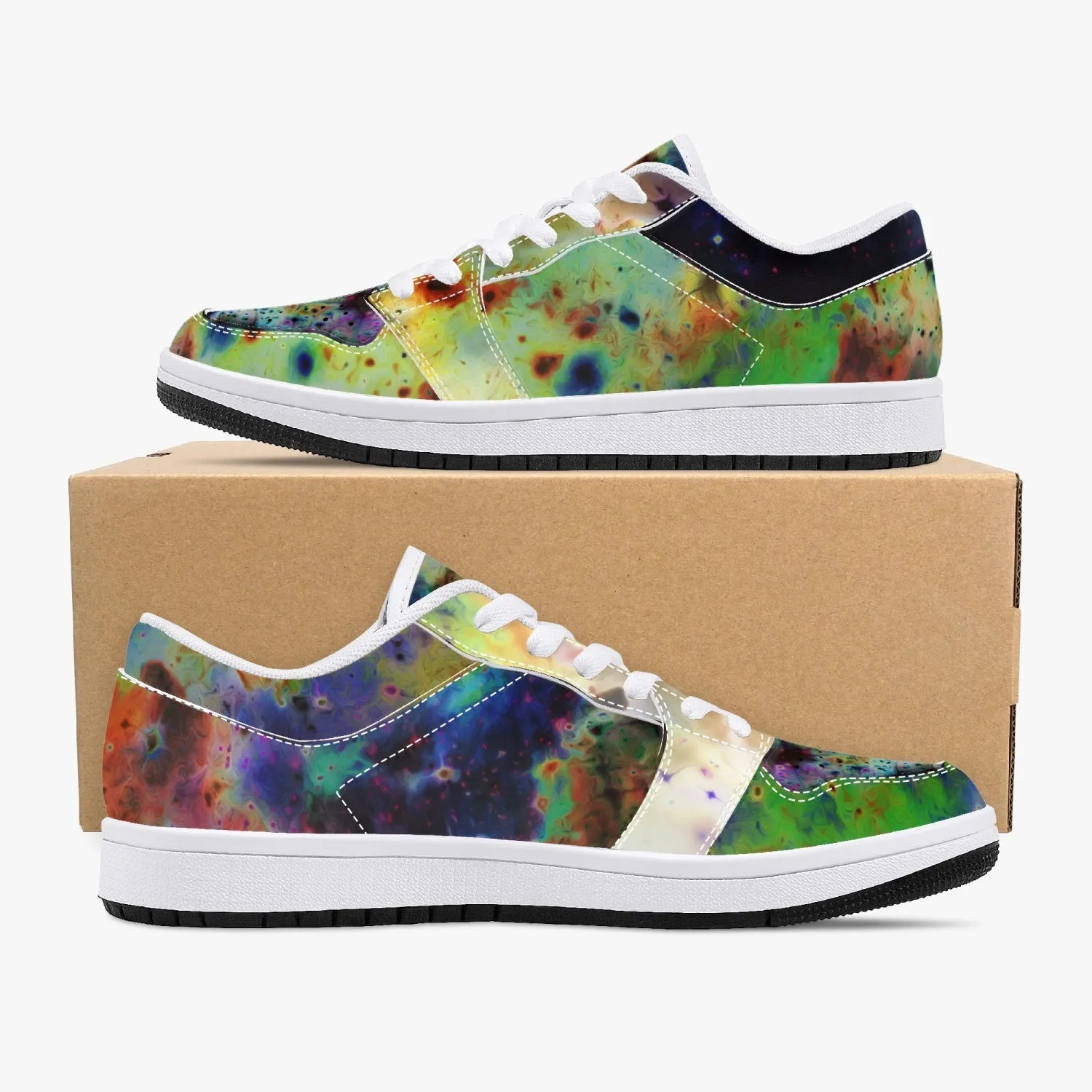 Acolyte Ethos Psychedelic Split-Style Low-Top Sneakers