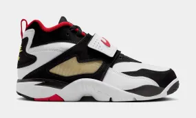 Air Diamond Turf Mens Basketball Shoes (White/Fire Red/Black/Gold)