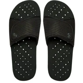 All Black Showaflop Slides