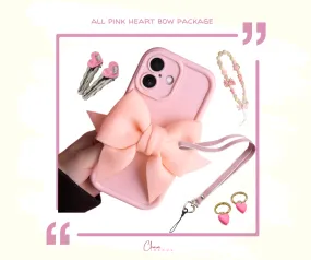 All Pink Heart Bow Collection (7pcs)