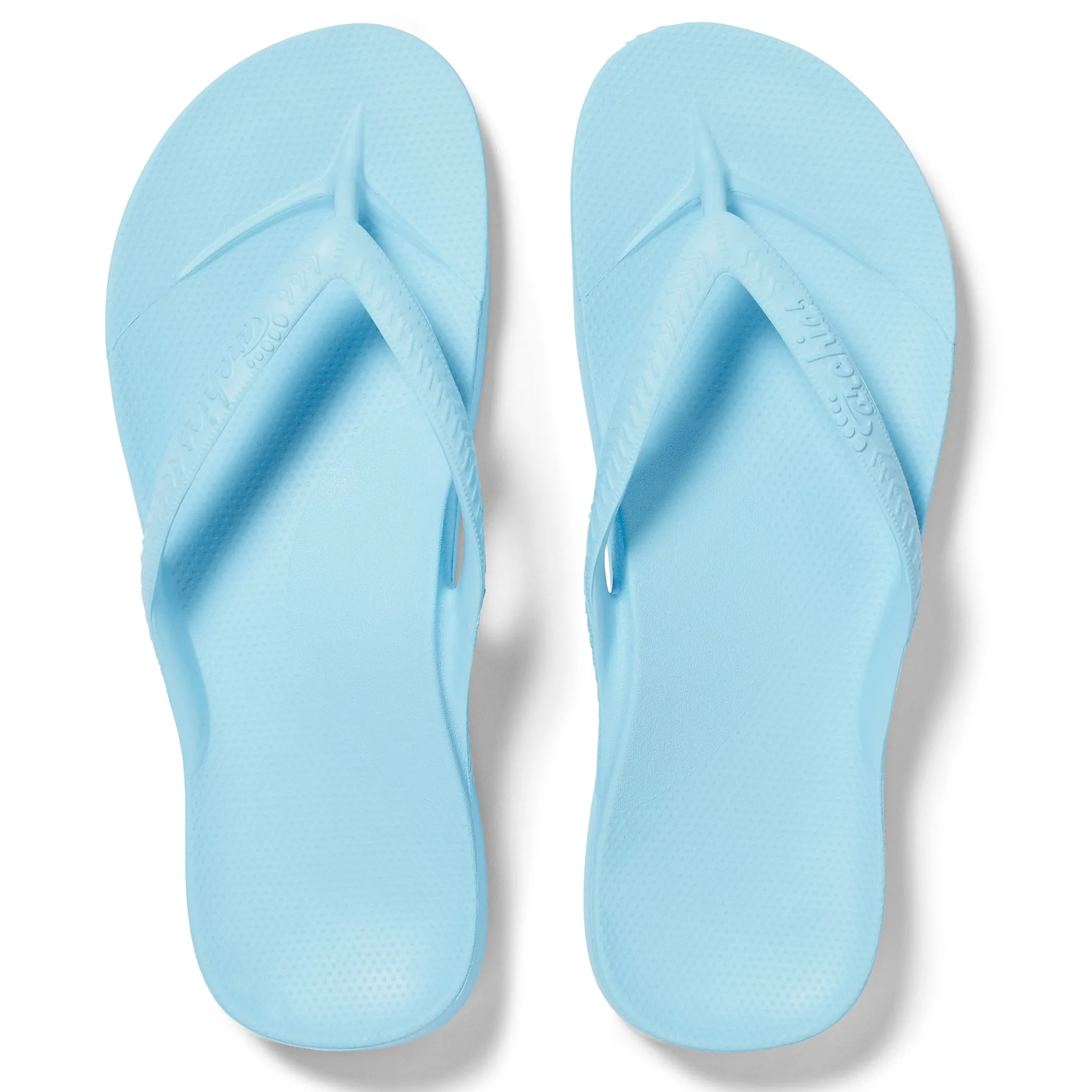 Archies Arch Support Flip Flops Sky Blue