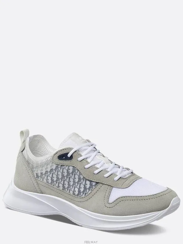 B25 Running Canvas Suede Sneakers Grey