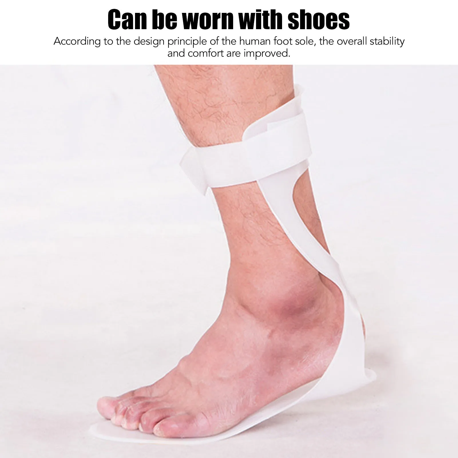 Drop Foot Corrector Brace Ankle Foot Orthosis Straightener AFO Supports Splint Slim Cuttable Foot Support for Therapy Injury New