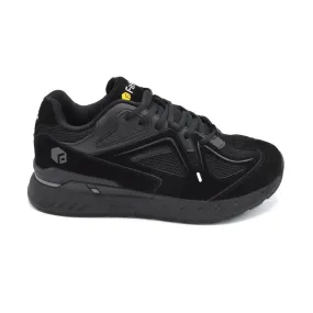 FitVille Rebound - Mens Extra Wide Fit Trainer - 6E Fitting - Jet Black