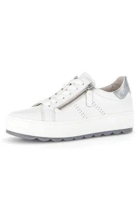 Gabor White Zip Trainer