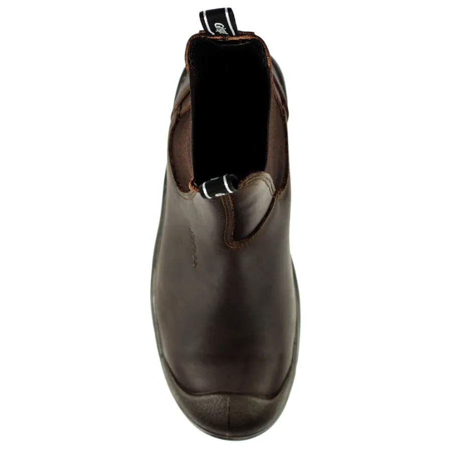 Grisport Men's Chukka Safety Slip On Waterproof Work Boots (Brown)
