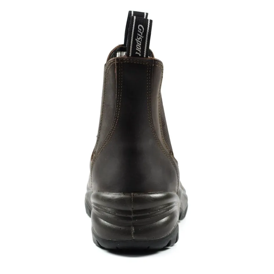 Grisport Men's Chukka Safety Slip On Waterproof Work Boots (Brown)