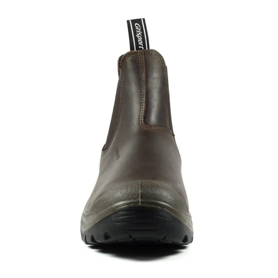 Grisport Men's Chukka Safety Slip On Waterproof Work Boots (Brown)