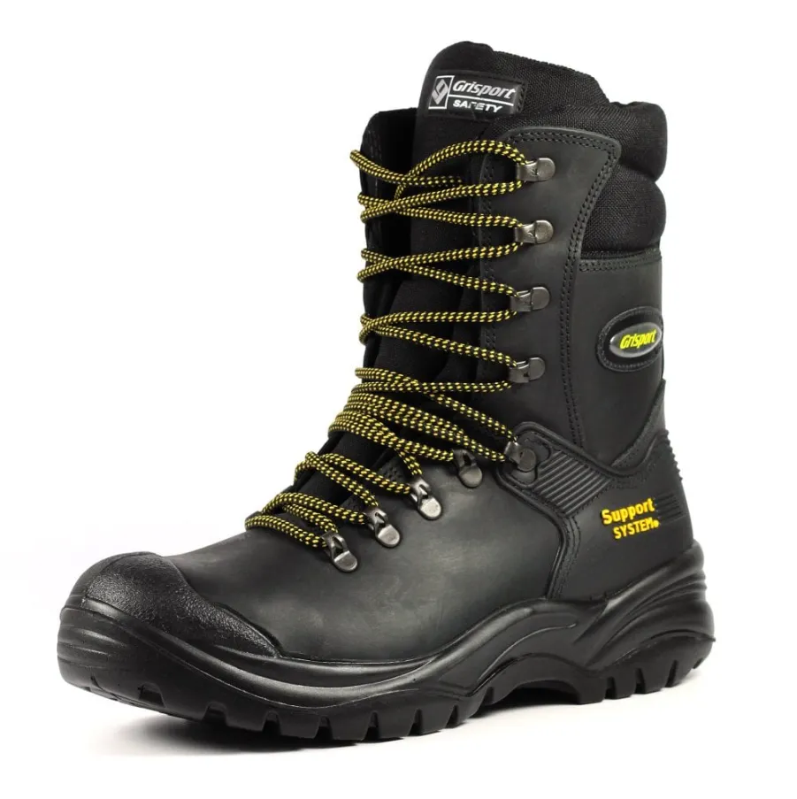 Grisport Men's Combat Safety Waterproof Work Boots (Black)