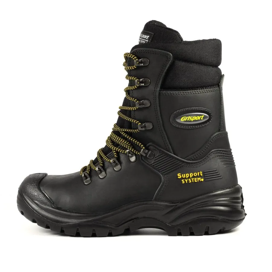 Grisport Men's Combat Safety Waterproof Work Boots (Black)