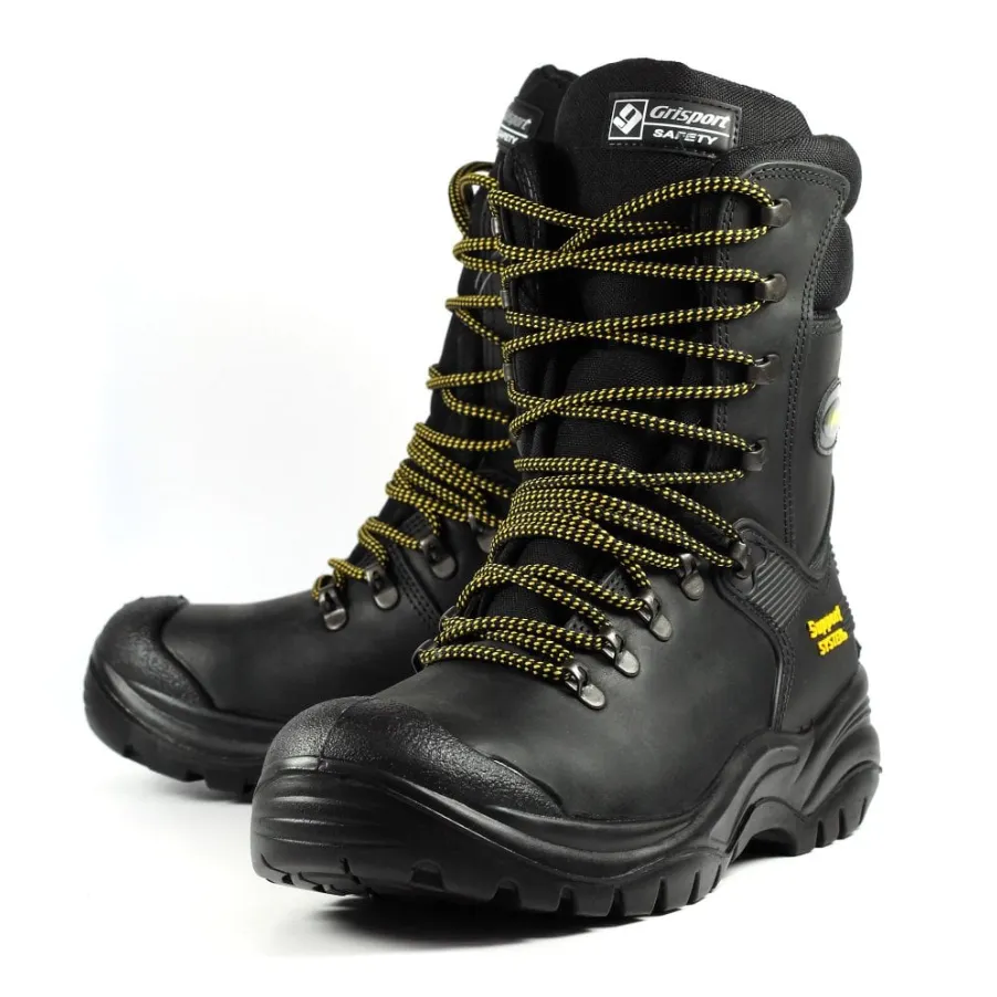 Grisport Men's Combat Safety Waterproof Work Boots (Black)