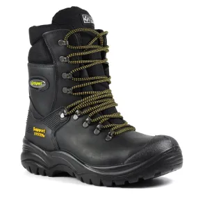 Grisport Men's Combat Safety Waterproof Work Boots (Black)