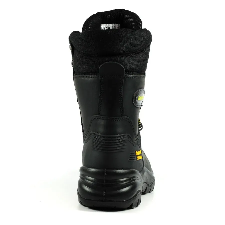 Grisport Men's Combat Safety Waterproof Work Boots (Black)