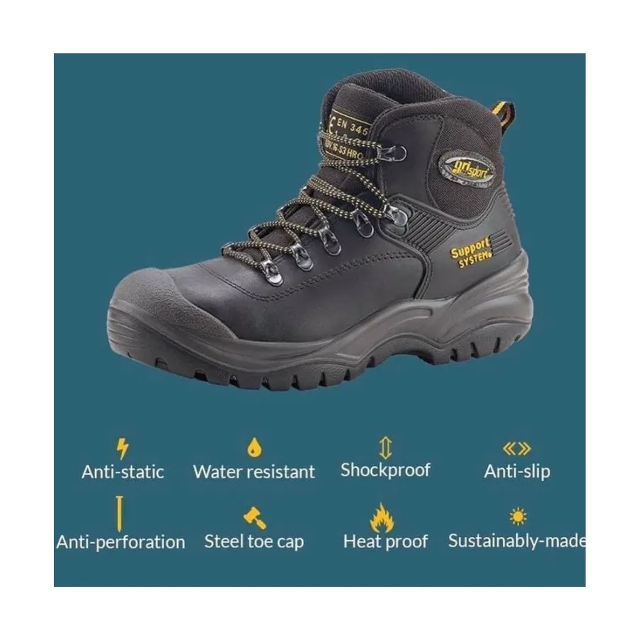 Grisport Men's Contractor Work Safety Boots (Black)