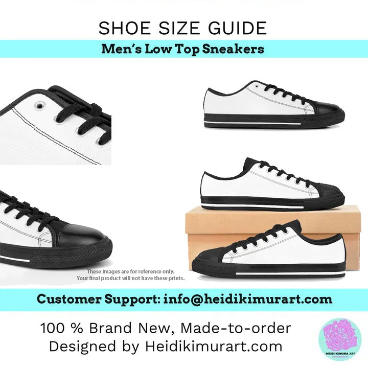 Hot Pink Color Men's Shoes, Solid Color Modern Minimalist Best Casual Men's Low Top Sneakers  (US Size: 5-14)