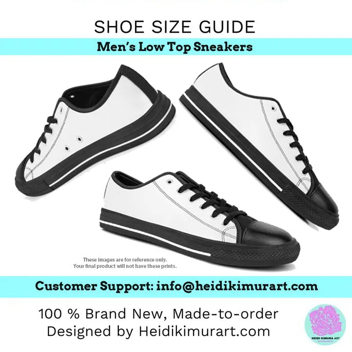 Hot Pink Color Men's Shoes, Solid Color Modern Minimalist Best Casual Men's Low Top Sneakers  (US Size: 5-14)