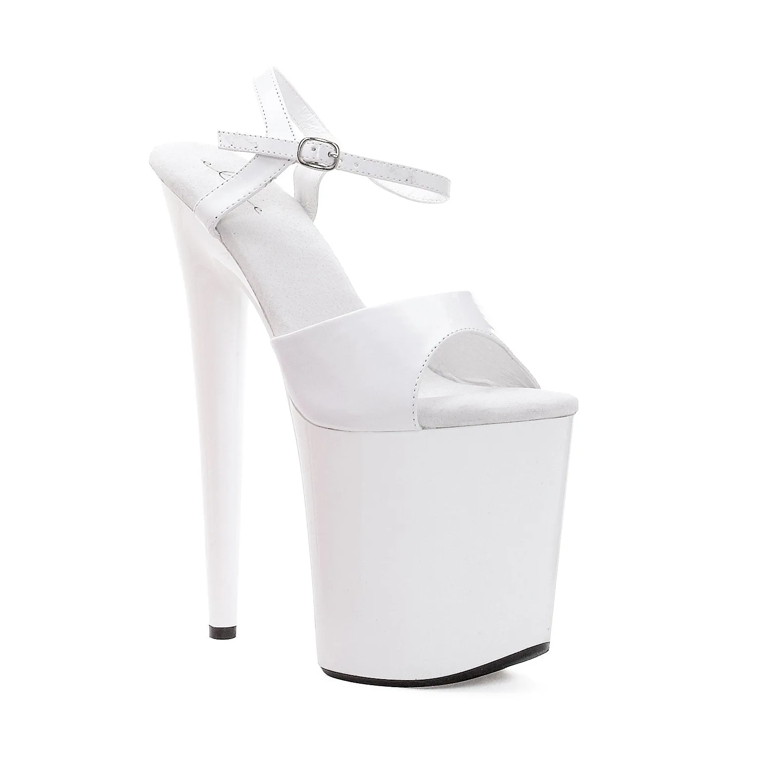 Juliet-850 Strappy Patent 8"Heel Sandals