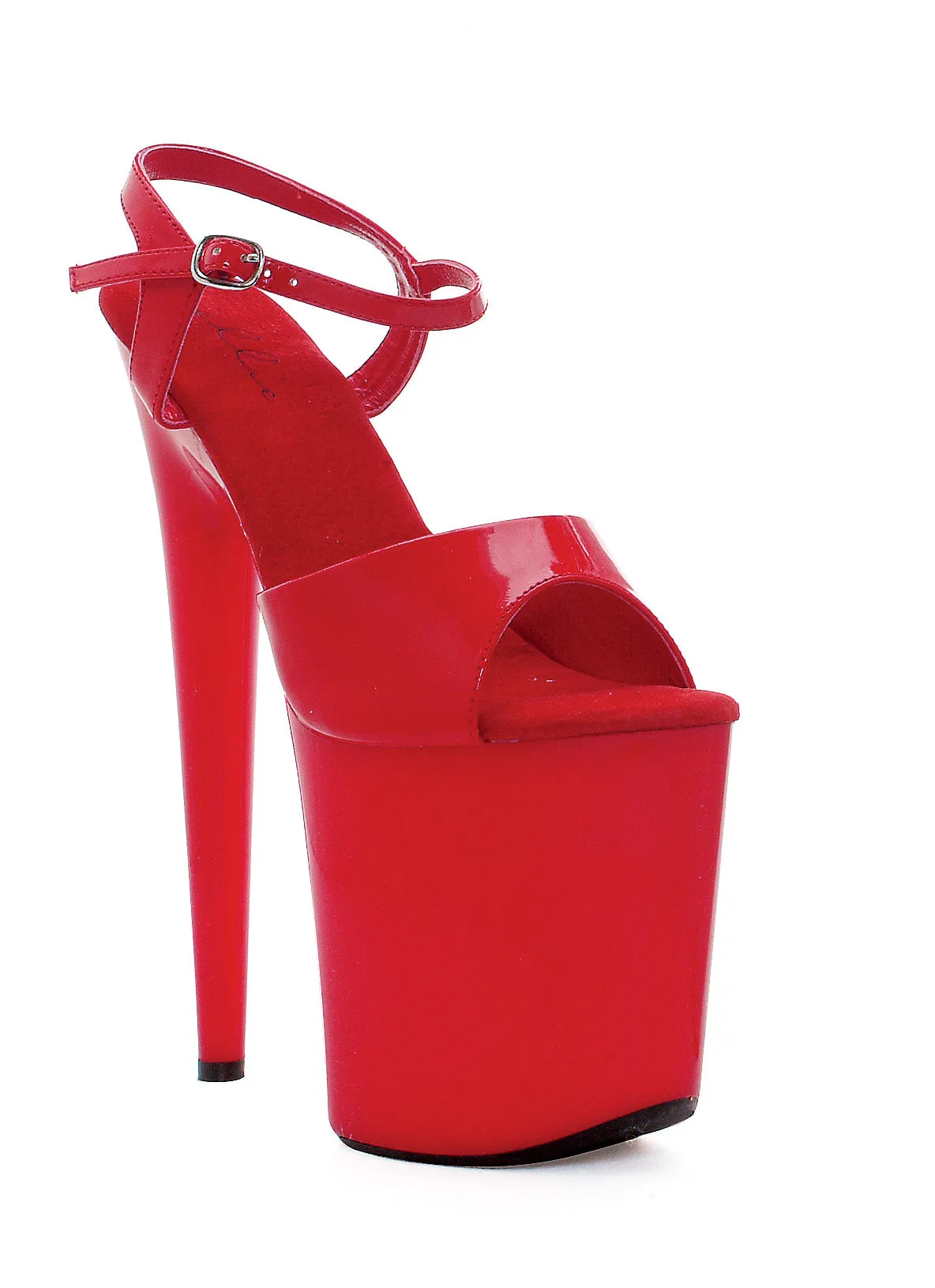 Juliet-850 Strappy Patent 8"Heel Sandals