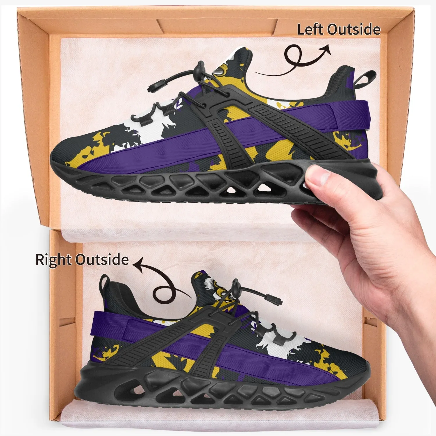Kicxs BAL Camo Mesh Running Shoes