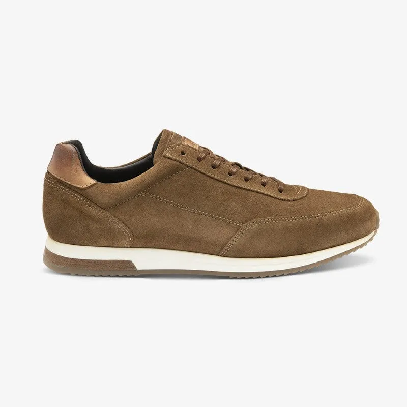 Loake Bannister Suede Mens Trainer - Tan Suede