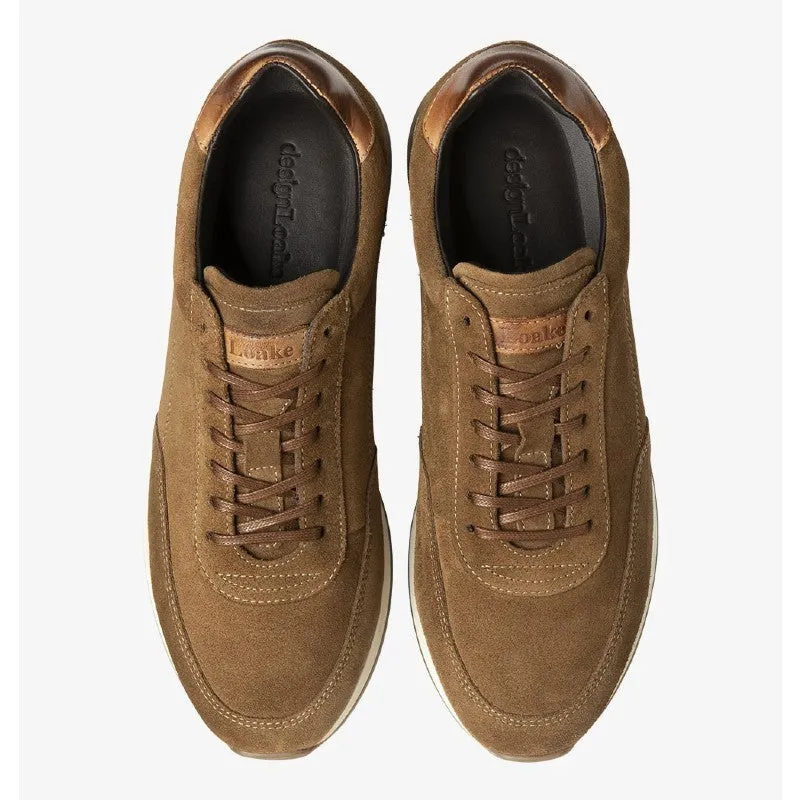 Loake Bannister Suede Mens Trainer - Tan Suede