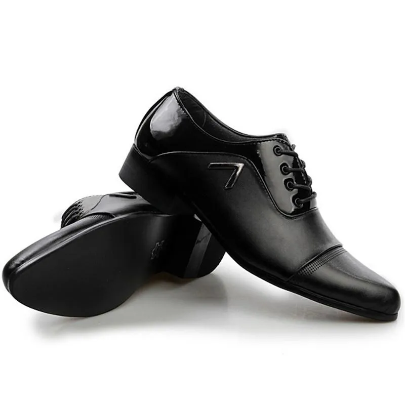 Men Casual Office Business Autumn Pattern Leather Shoes
