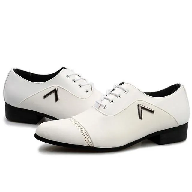 Men Casual Office Business Autumn Pattern Leather Shoes