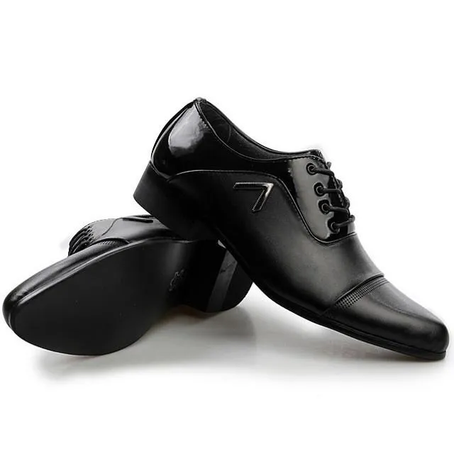 Men Casual Office Business Autumn Pattern Leather Shoes