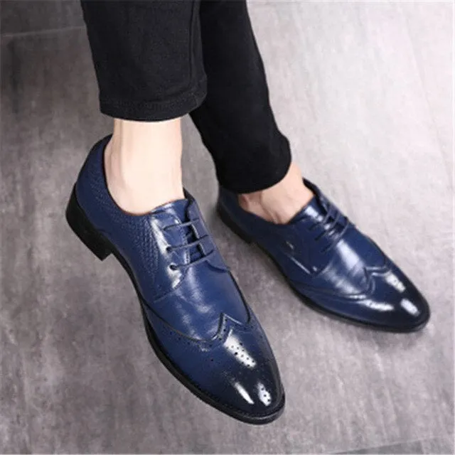 Men's Brogues Wedding Shoes Formal Gents Suit