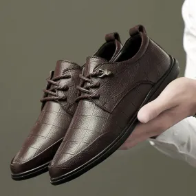 Men’s Genuine Leather Casual Shoes Oxford Business Dress Shoes