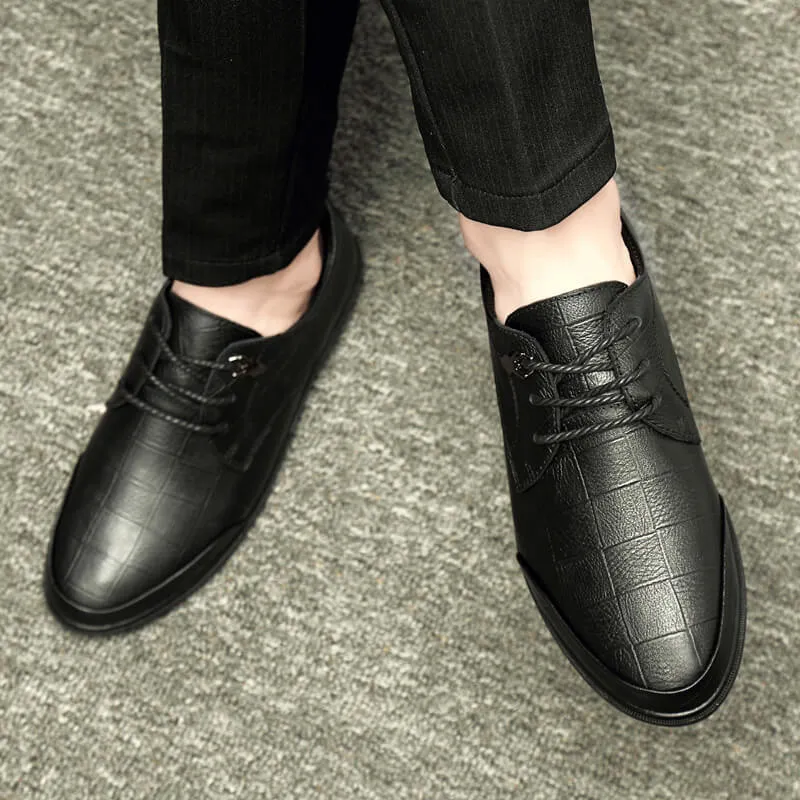 Men’s Genuine Leather Casual Shoes Oxford Business Dress Shoes