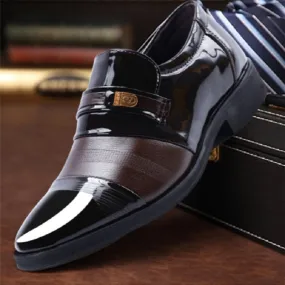 Men's Leather Slip-On Shoes