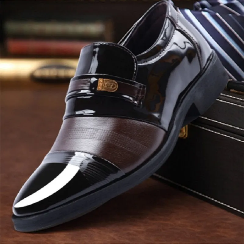 Men's Leather Slip-On Shoes