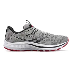 Men's Omni 21 Running Shoe - Alloy/Garnet- Wide (2E)