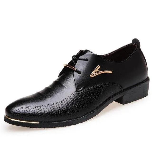 Men's Shoes-Men's Business Leather Oxfords