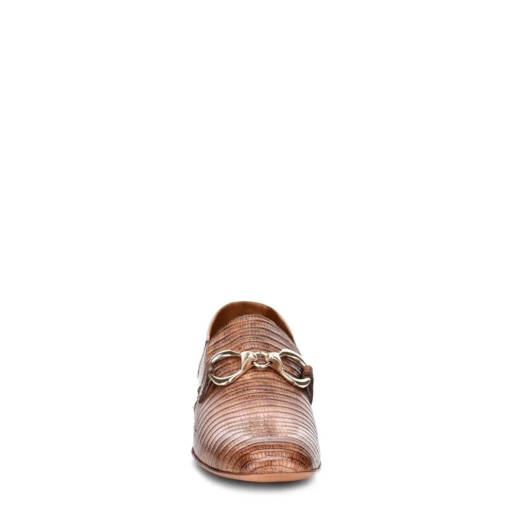 S33LTLT - Cuadra taupe  dress casual lizard plain bit loafer for women