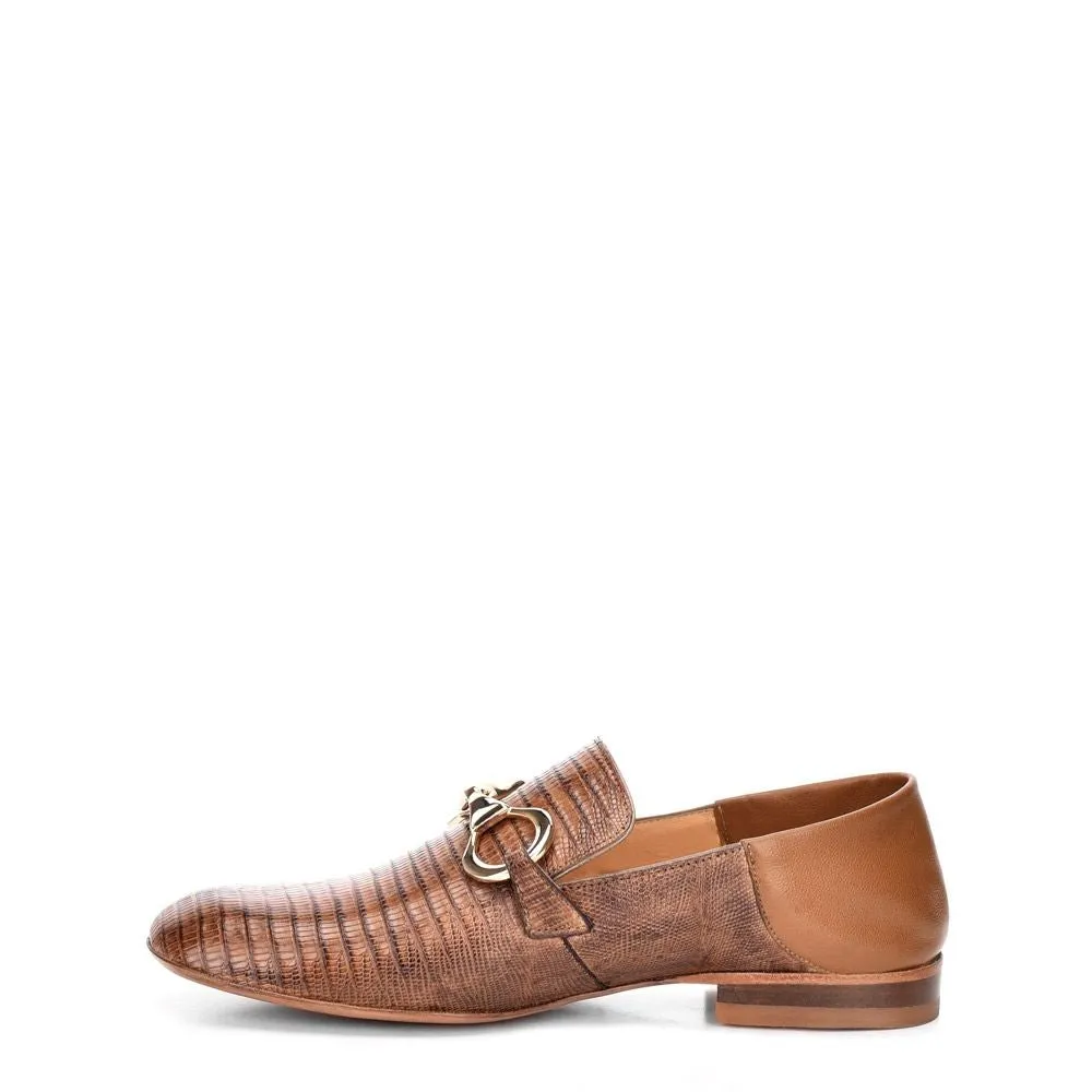 S33LTLT - Cuadra taupe  dress casual lizard plain bit loafer for women