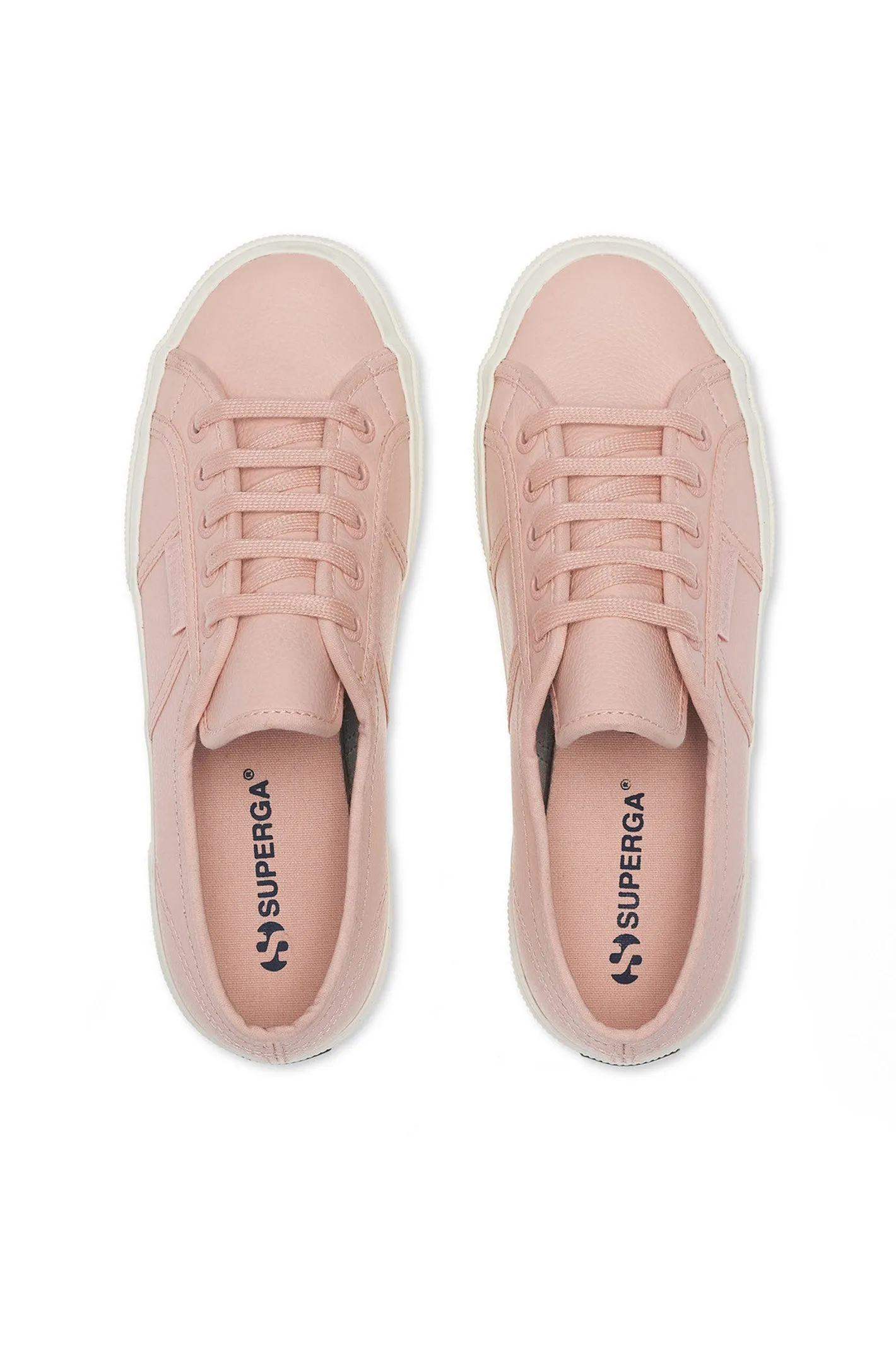 Superga 2750 Leather S009VH0 Pink AFM Trainer