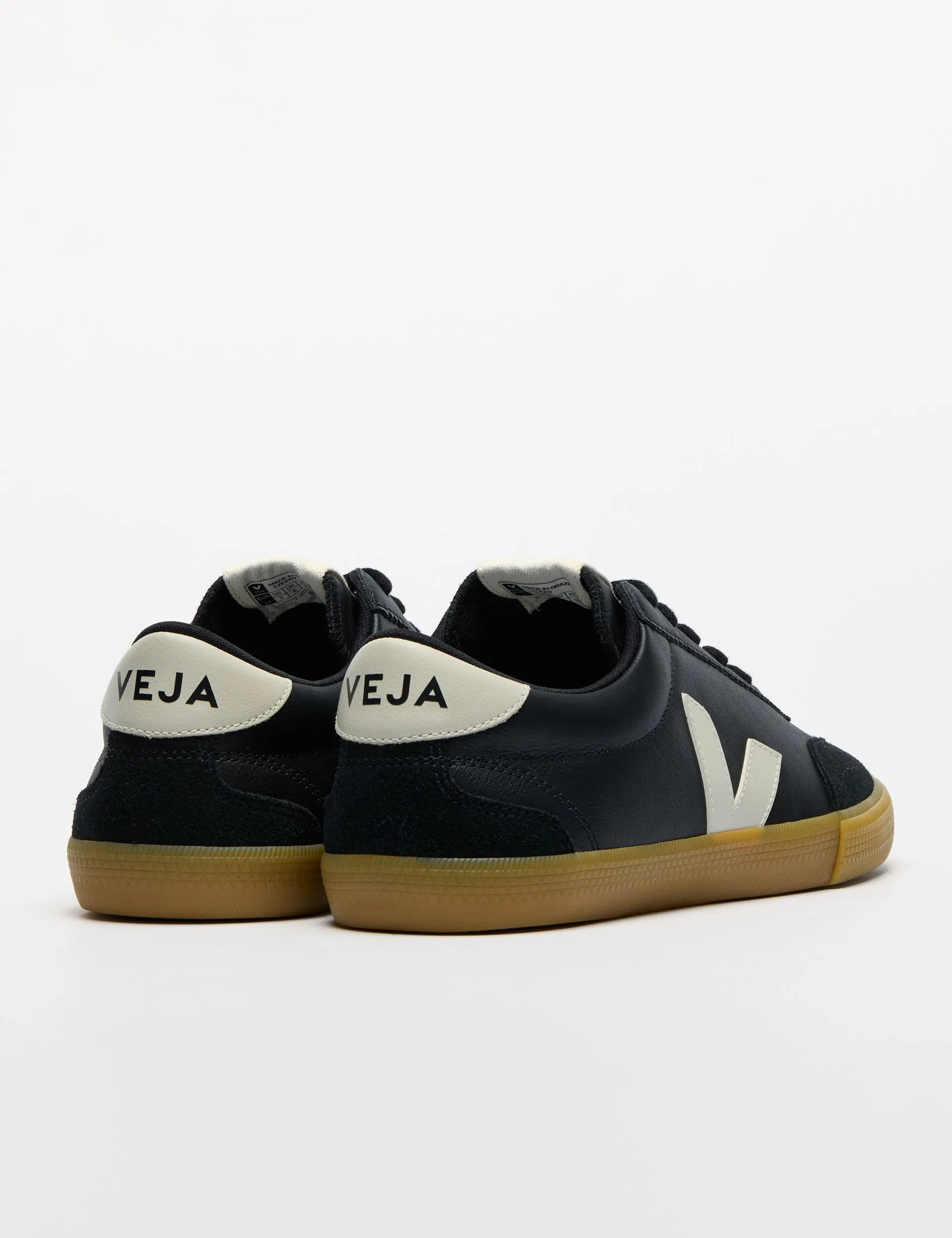 Volley Leather - Black Pierre