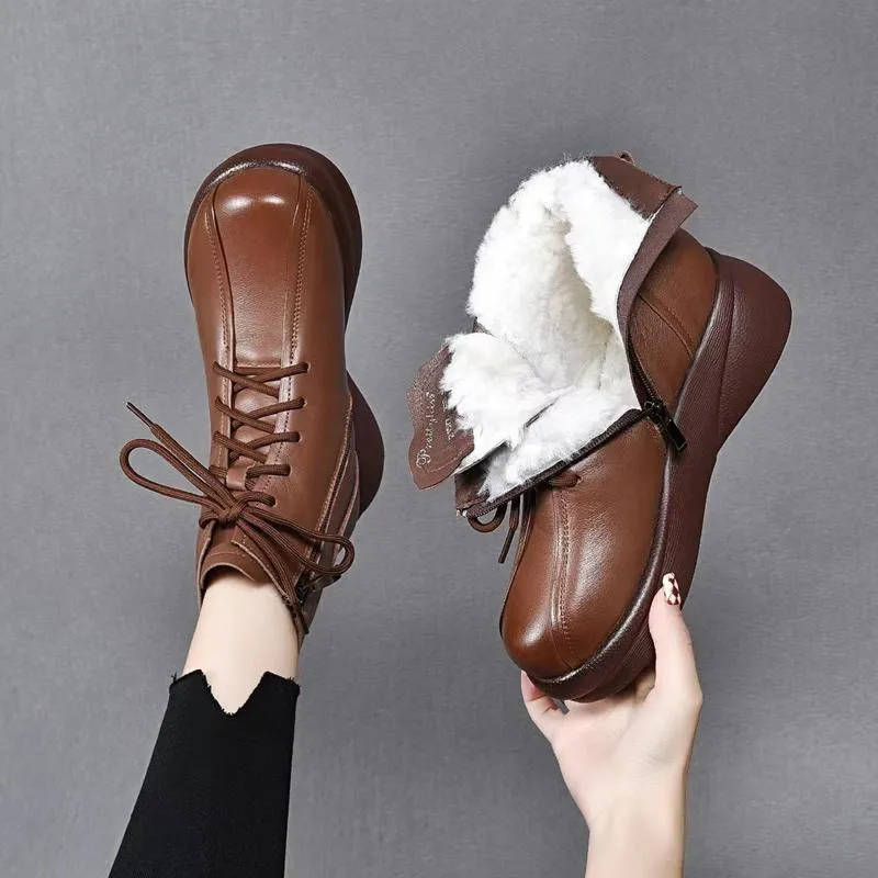Waterproof and Durable Handmade Leather Ankle Boots